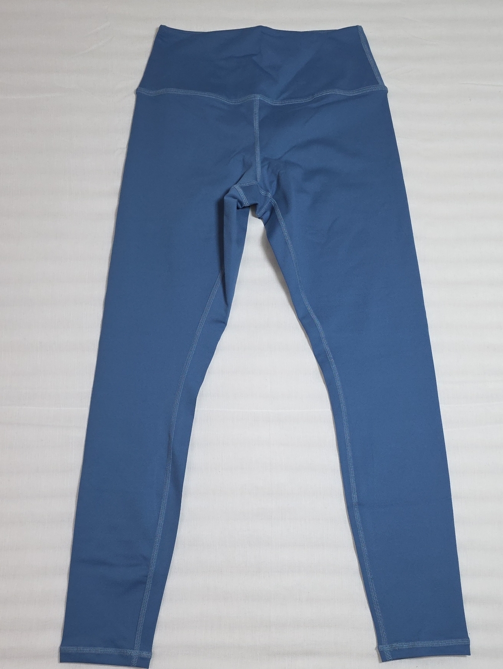0689 Yummy And Trendy High-Waist Blue Leggings